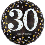 Sparkling Birthday Milestone Numbers