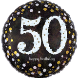 Sparkling Birthday Milestone Numbers
