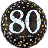 Sparkling Birthday Milestone Numbers