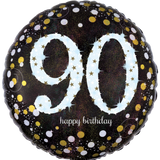 Sparkling Birthday Milestone Numbers