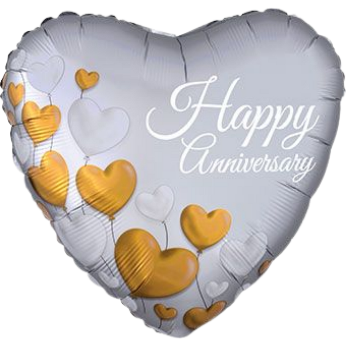 Happy Anniversary Platinum Heart