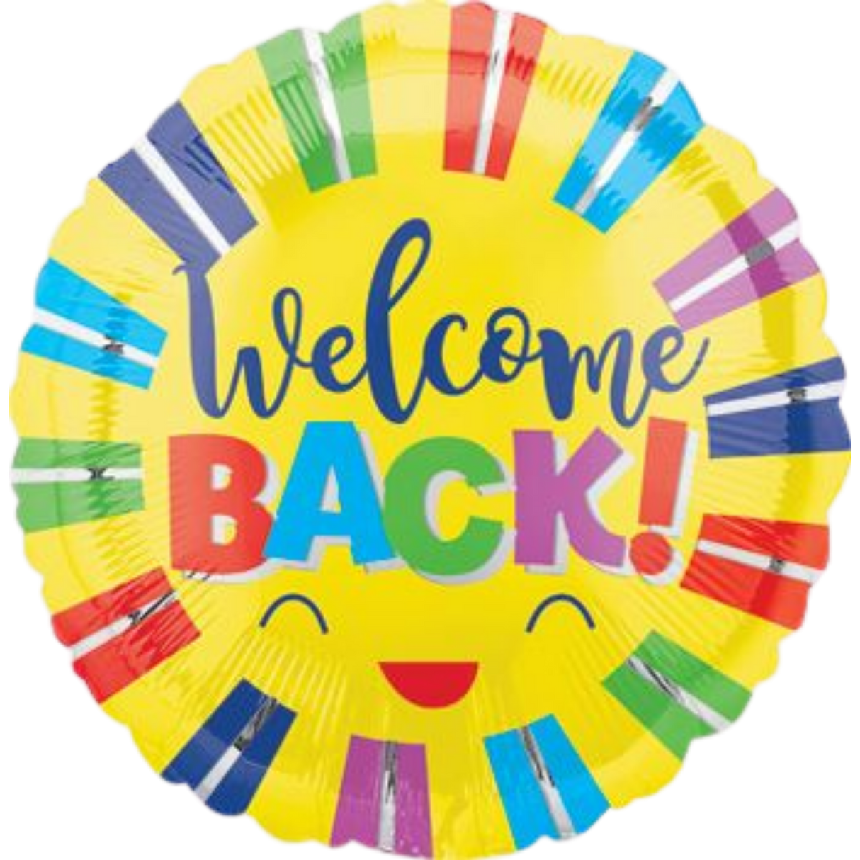Welcome Back Colorful Stripes