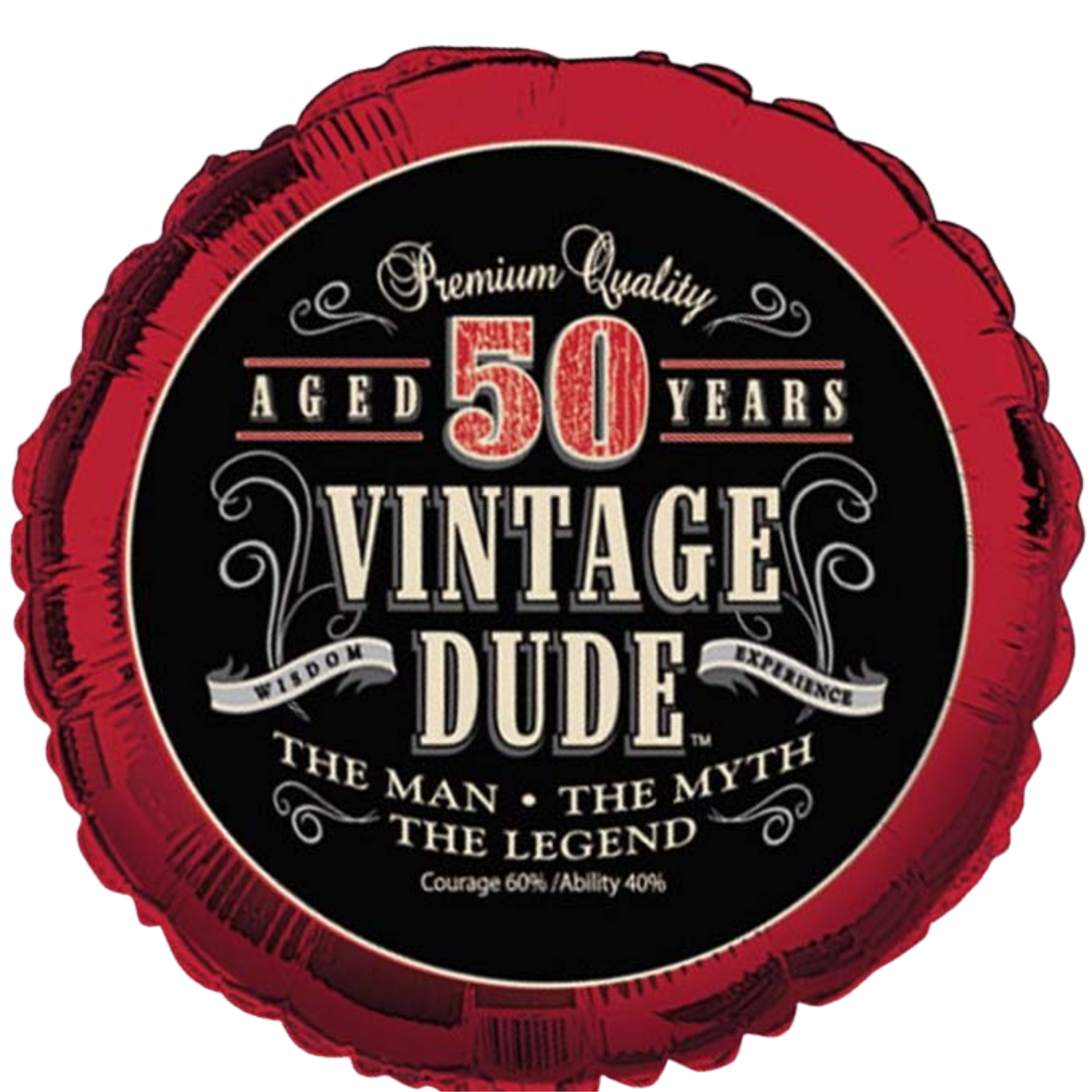 50 Vintage Dude Balloon