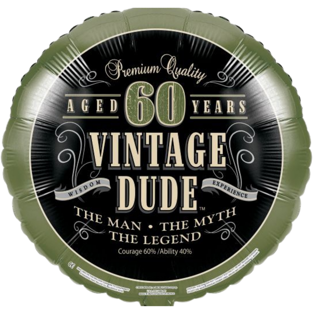 60 Vintage Dude Balloon