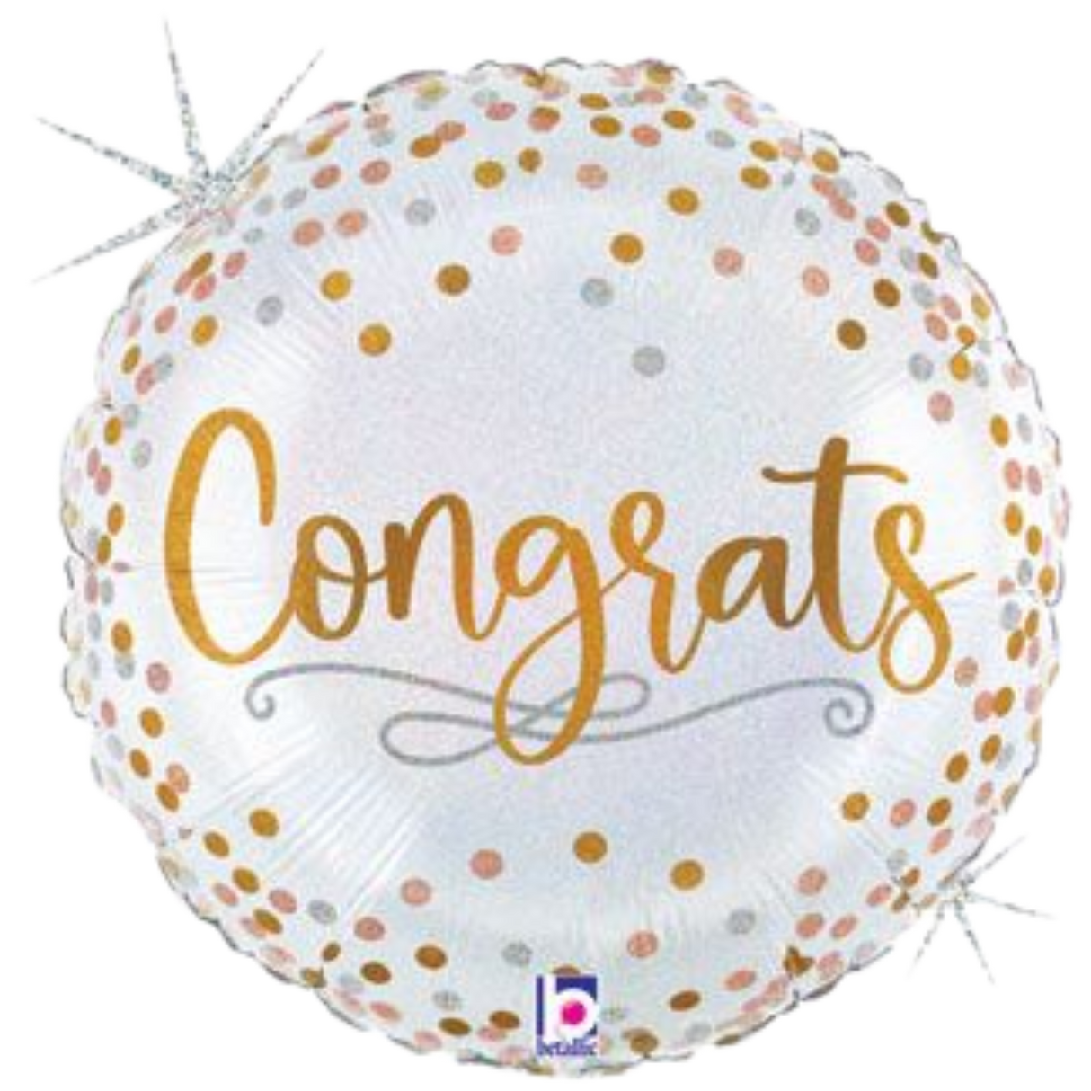 18" Congrats Glitter Confetti
