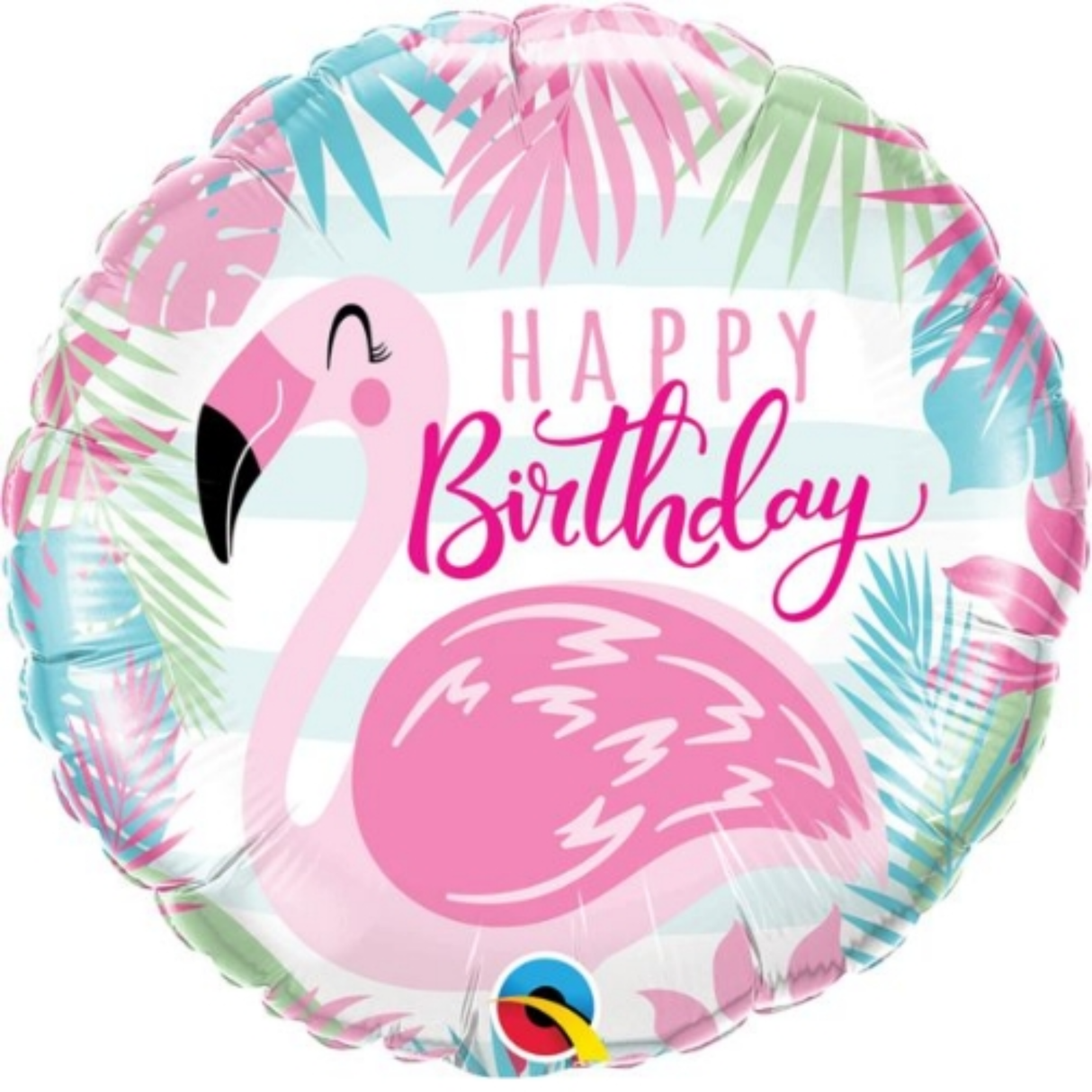 18" Happy Birthday Flamingo