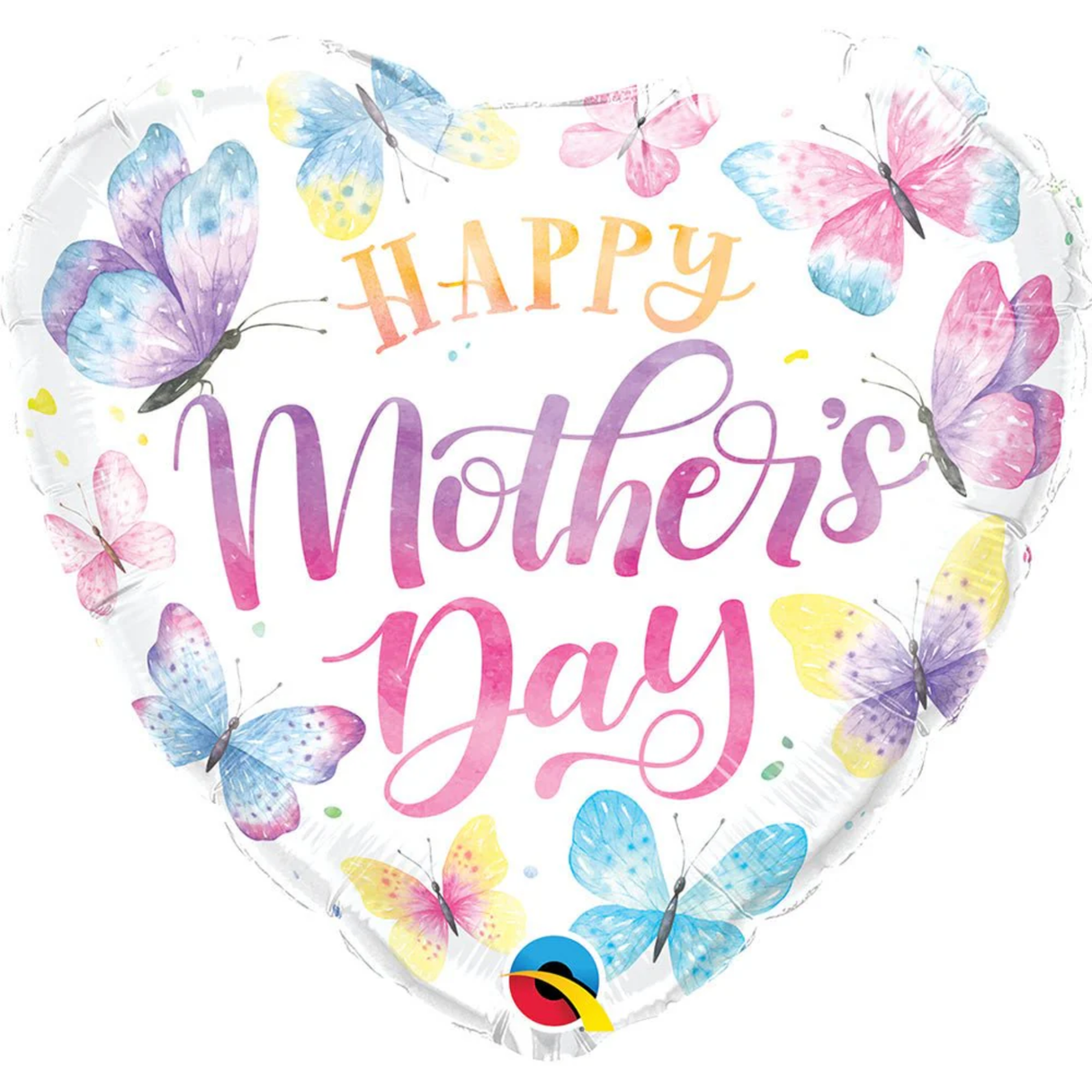 Mother's Day Watercolor Butterflies Balloon