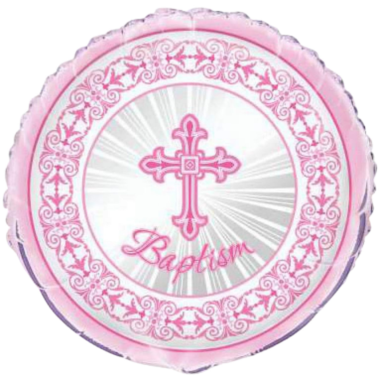 Pink Baptism Cross