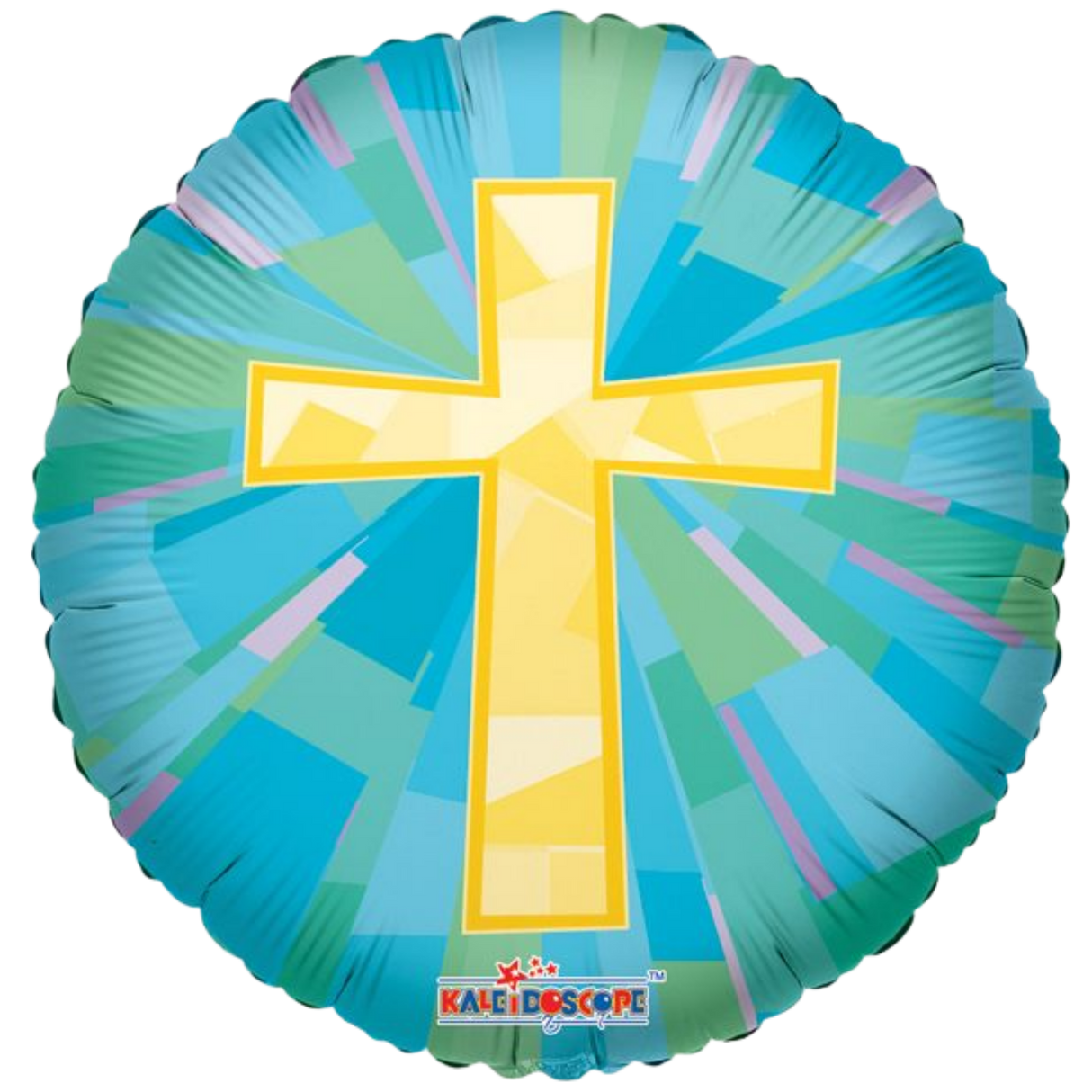 Stained Glass Gold Cross