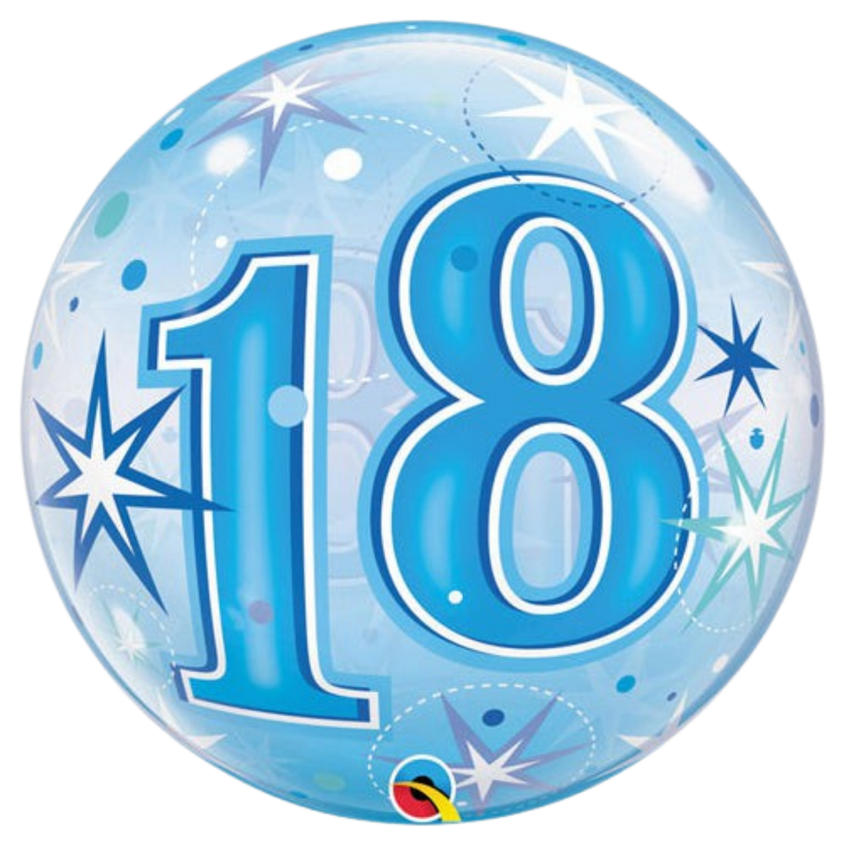 22" 18 Blue Starburst Bubble
