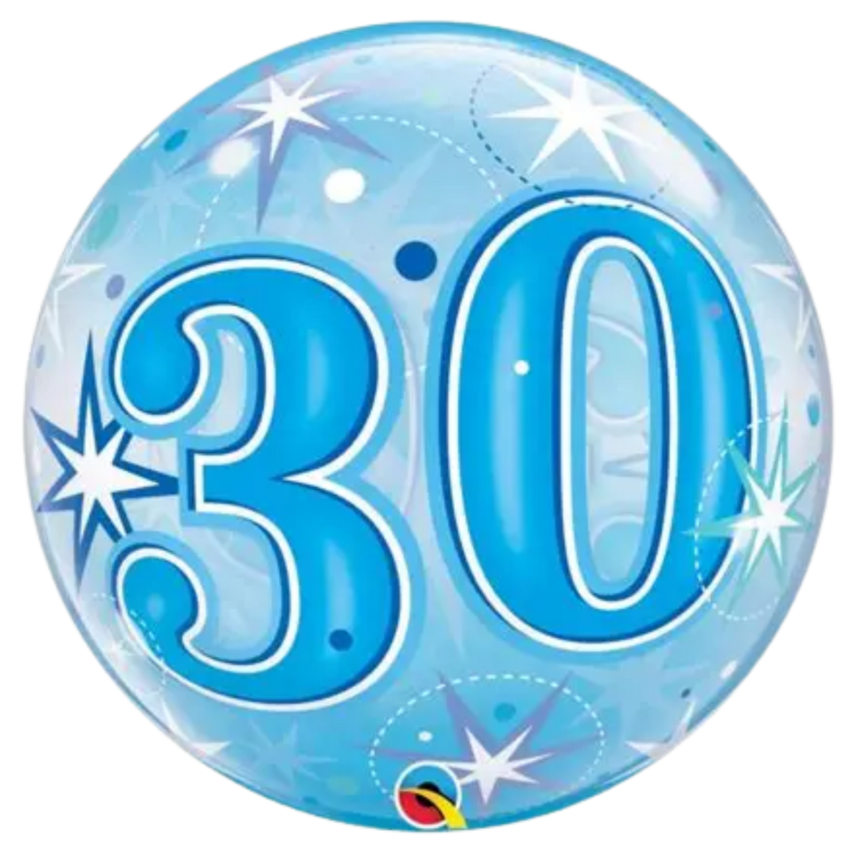 22" 30 Blue Starburst Bubble