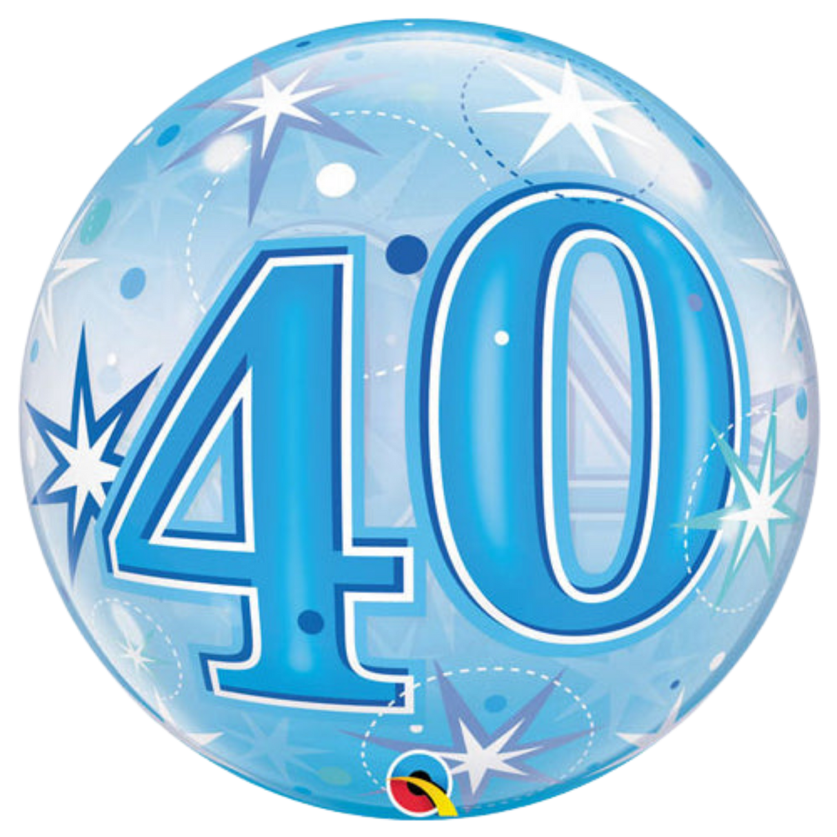 22" 40 Blue Starburst Bubble