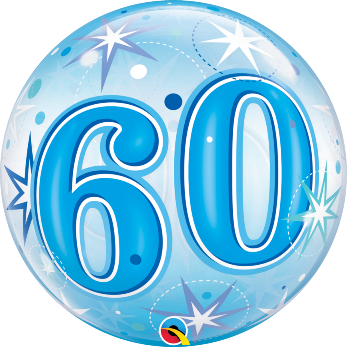22" 60 Blue Starburst Bubble