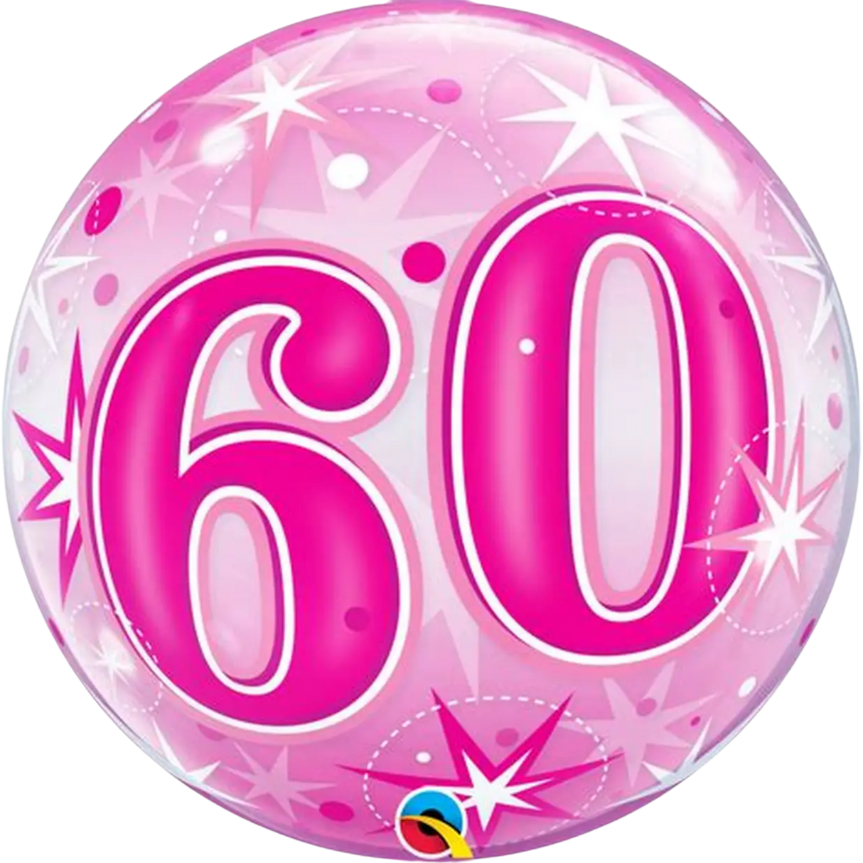 22" 60 Pink Starburst Bubble