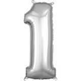 26" Shaped Number, Silver