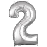 26" Shaped Number, Silver