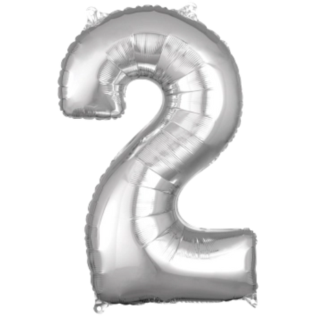 26" Shaped Number, Silver