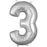 26" Shaped Number, Silver
