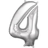 26" Shaped Number, Silver