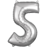 26" Shaped Number, Silver