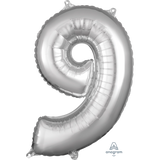 26" Shaped Number, Silver