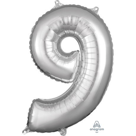 26" Shaped Number, Silver