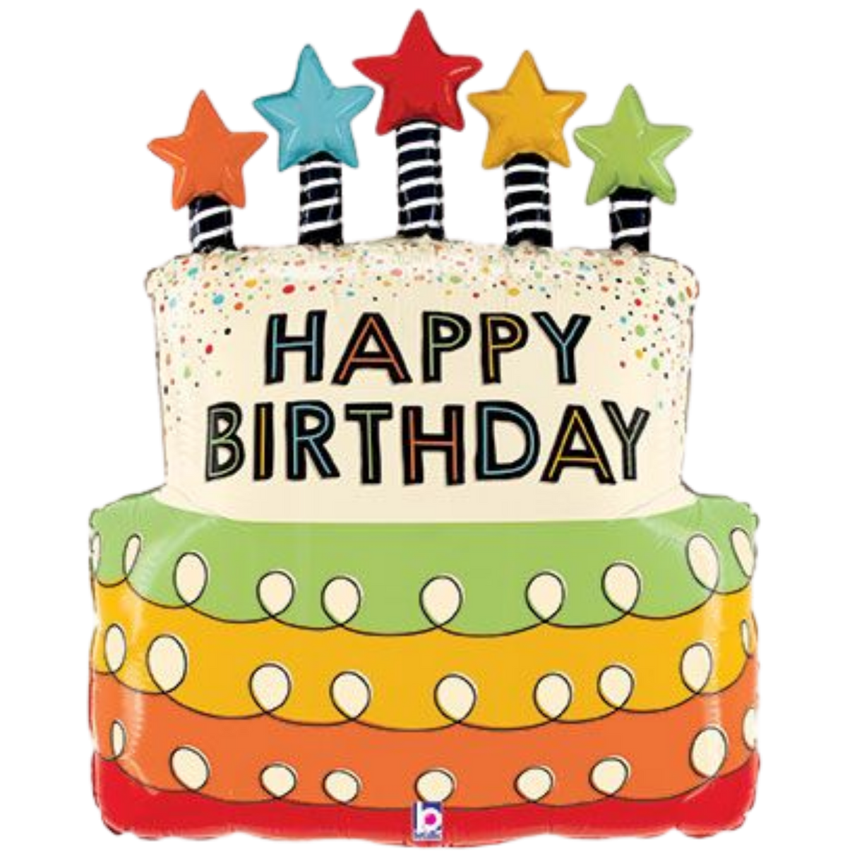 26" Candle Stars Birthday Cake