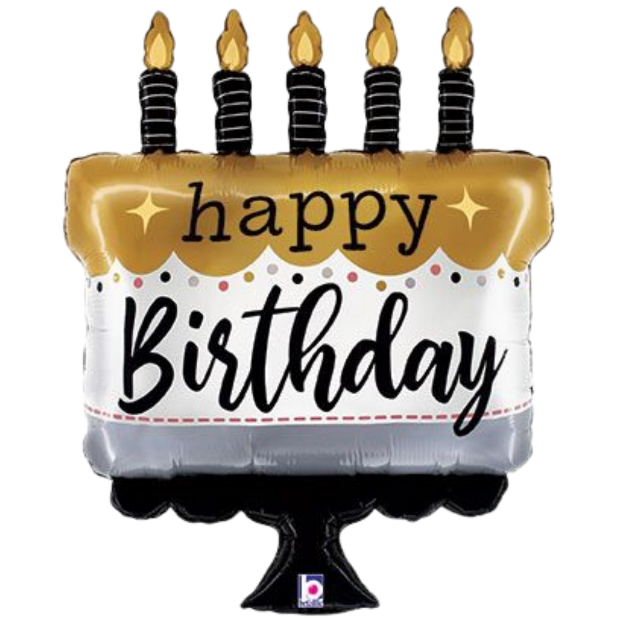 28" Satin Metallic Birthday Cake