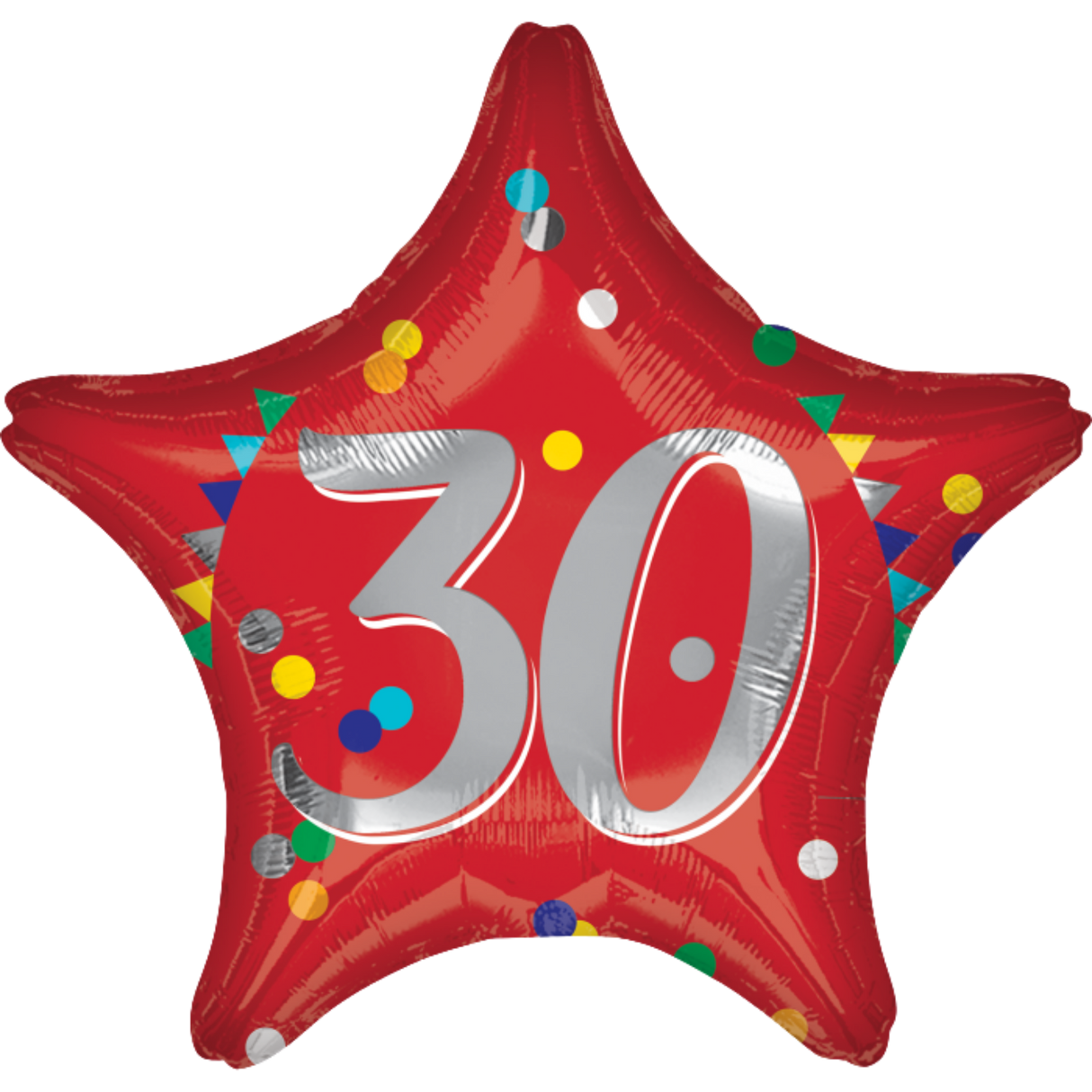 30 Red Star Balloon