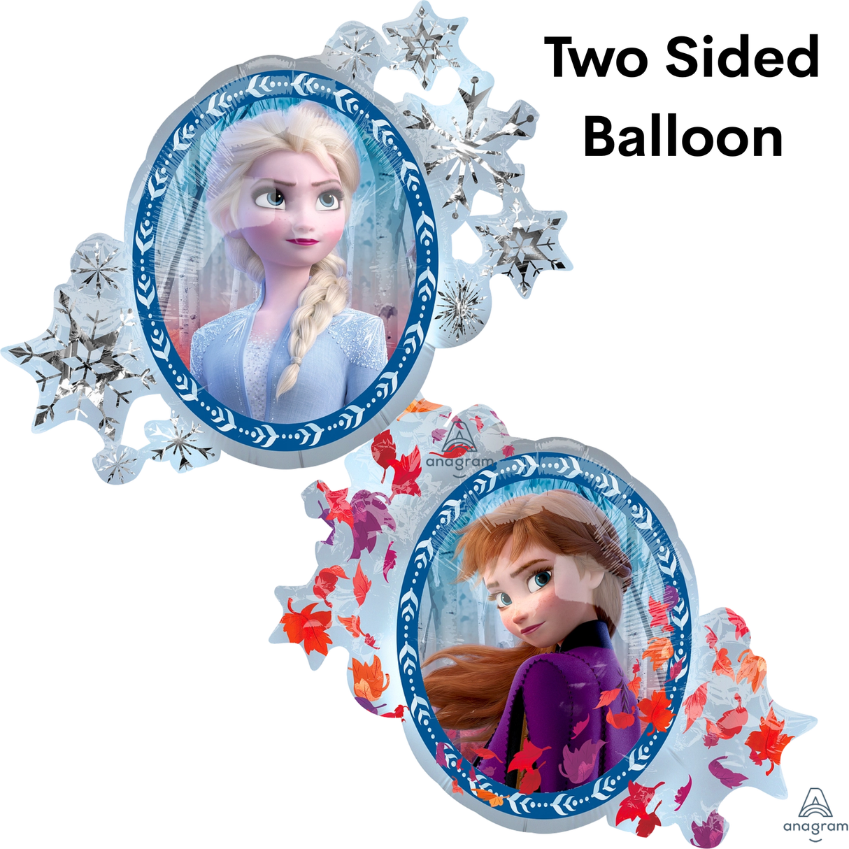 30" Frozen 2 Frame Anna & Elsa Balloon
