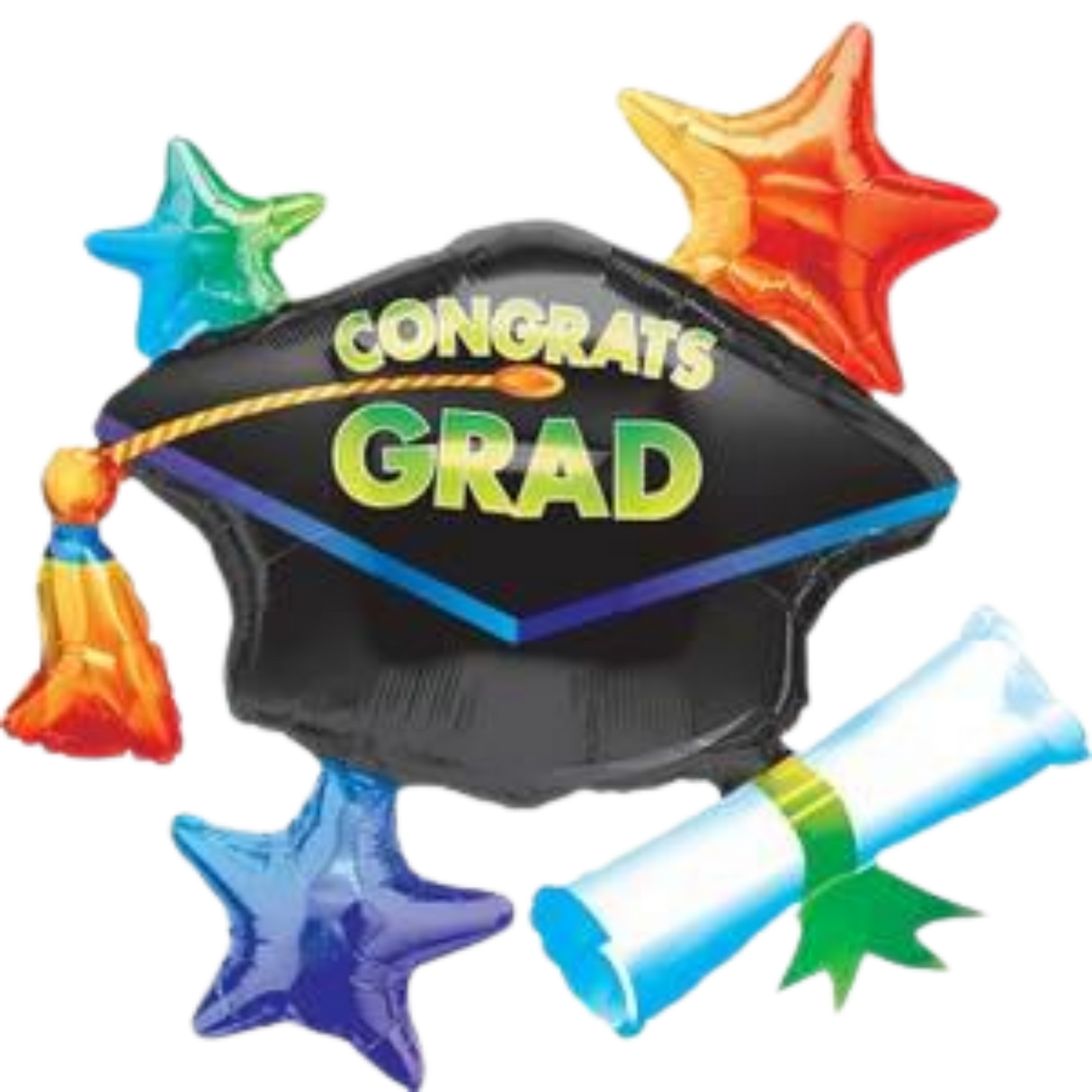 31" Large Graduation Cap Stars Cluster