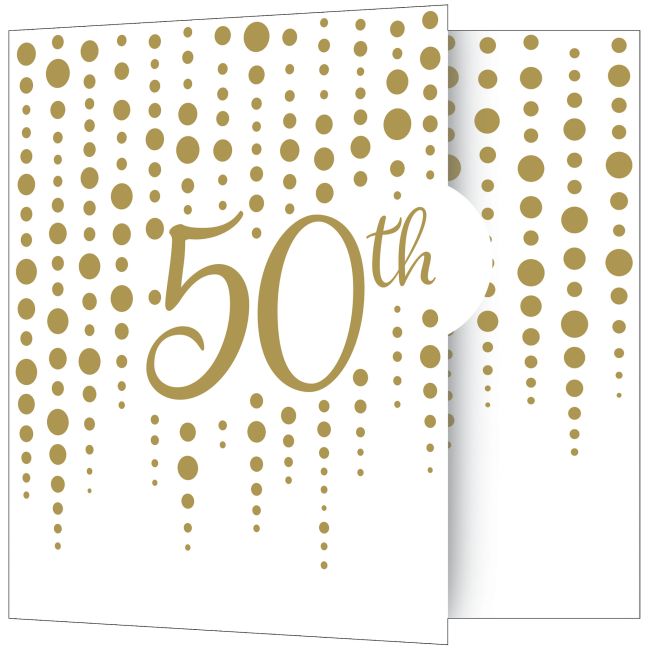 50th Anniversary Invitations (8 Ct)