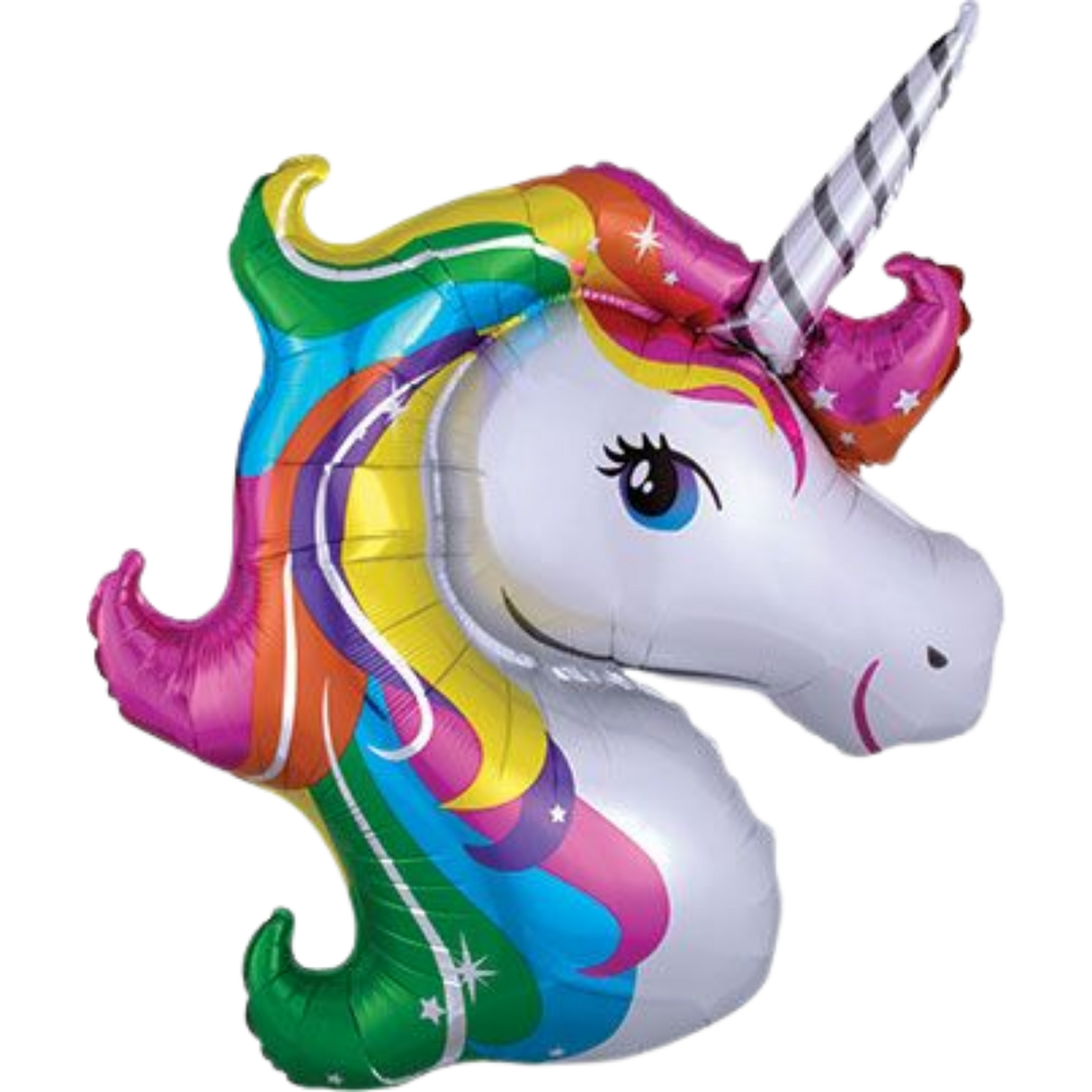 33" Rainbow Unicorn Head Super Shape