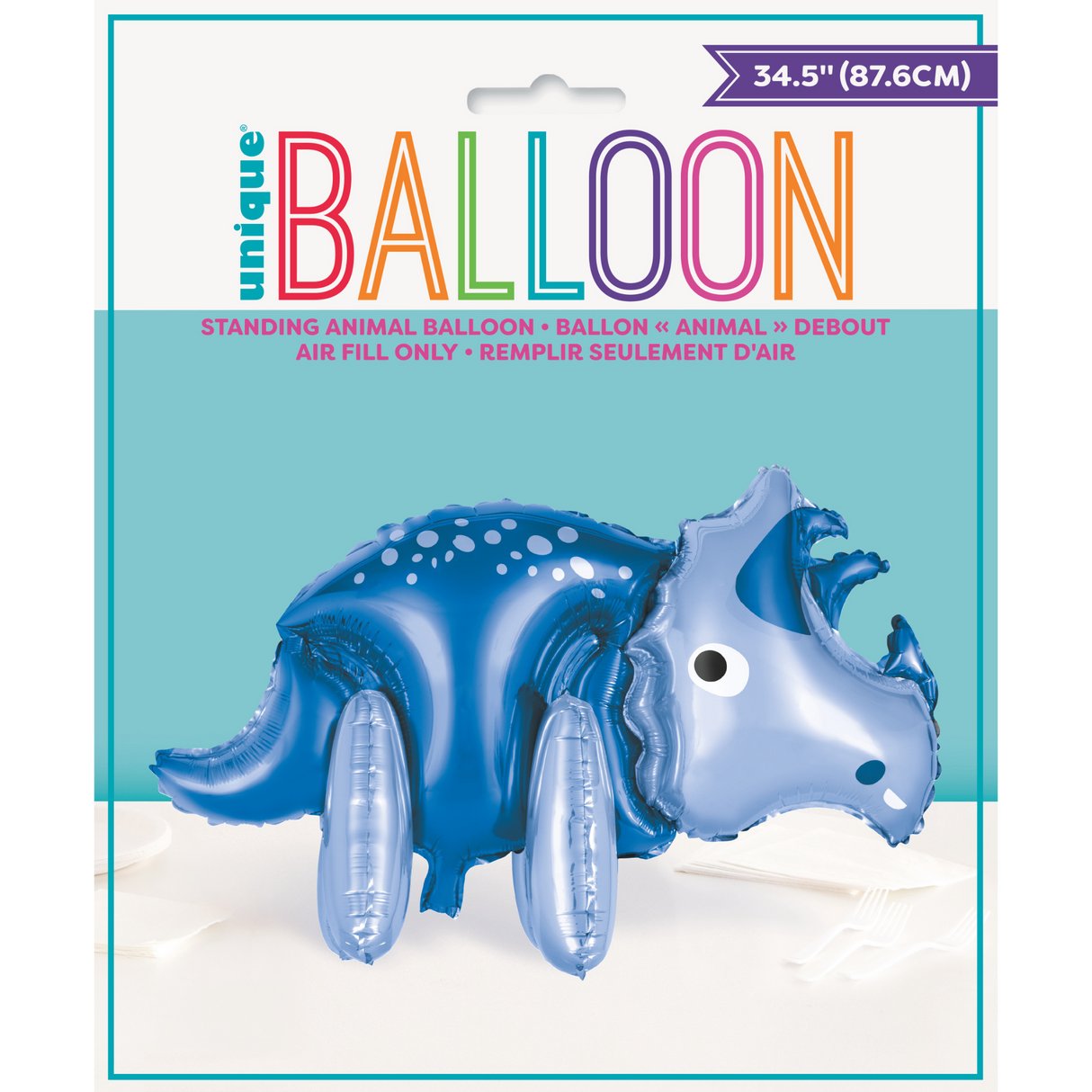 34.5" Balloon Tabletop Dinosaur (Air-filled)