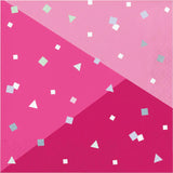 Foil Pink Napkin Set