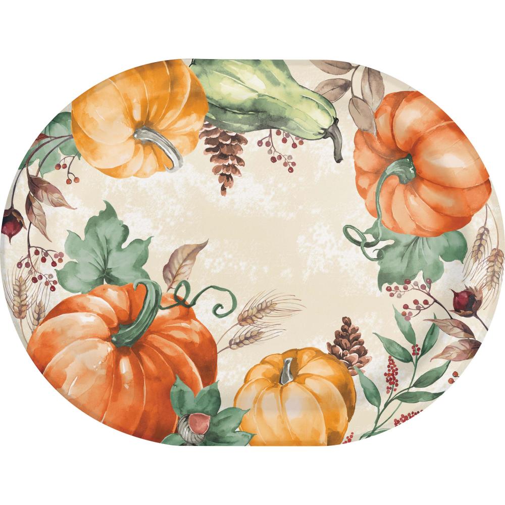 Harvest Delight Oval Platter, 8 Ct