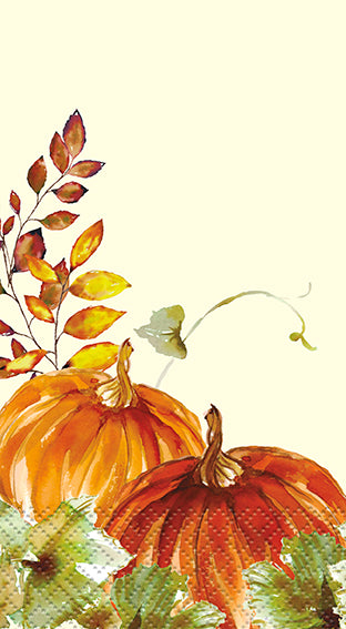 Watercolor Fall Pumpkins Tableware Set