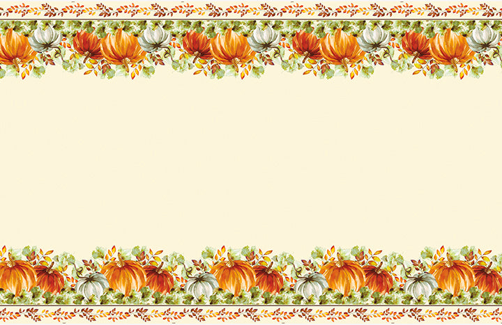 Watercolor Fall Pumpkins Tableware Set