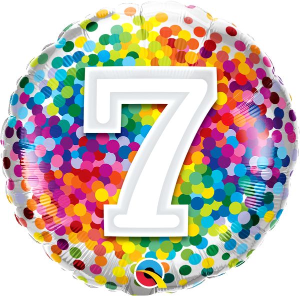 7 Rainbow Confetti Foil