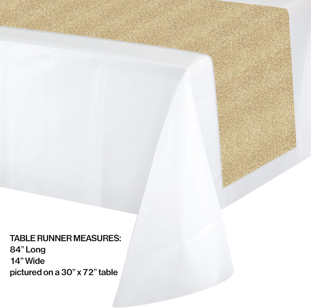 Gold Glitter Table Runner