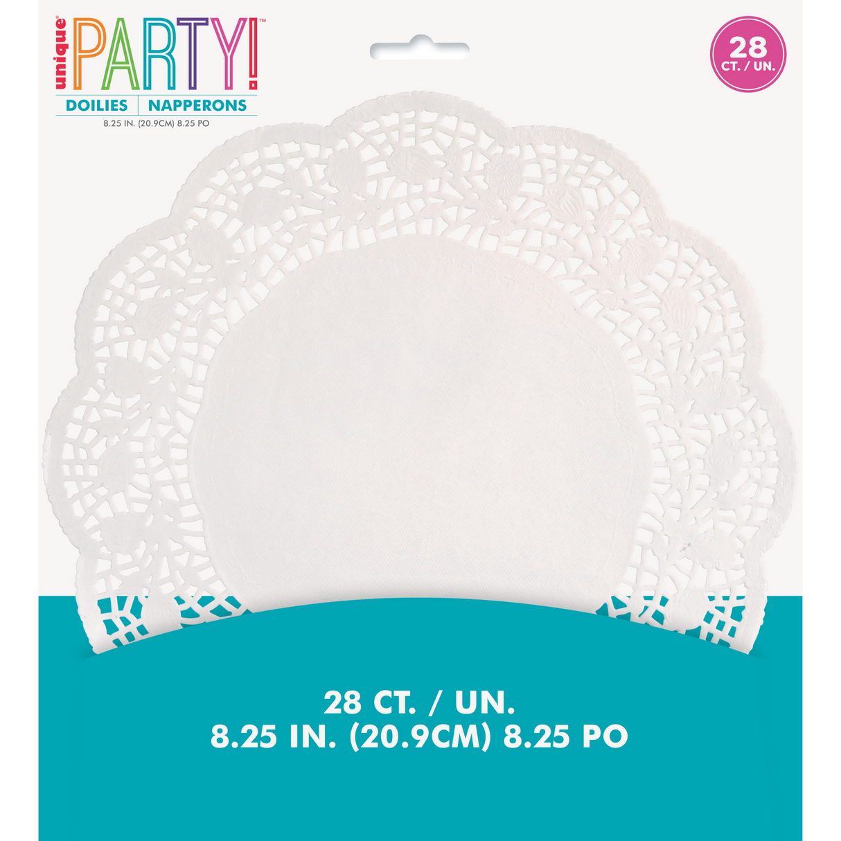 8.25" White Doilies (28 ct)