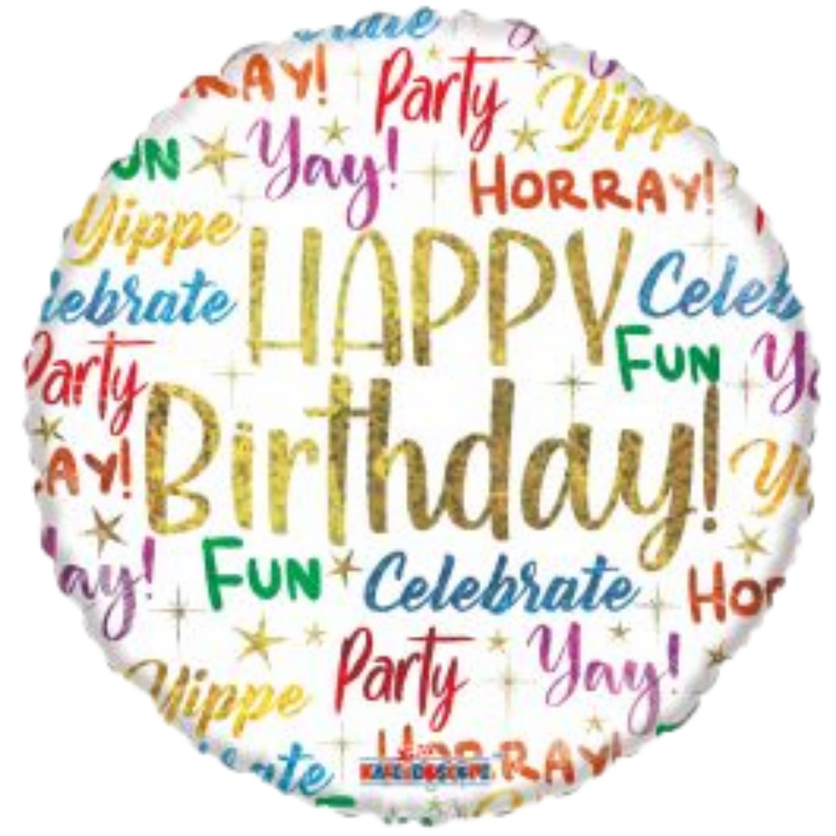 9" Birthday Party Phrases Balloon