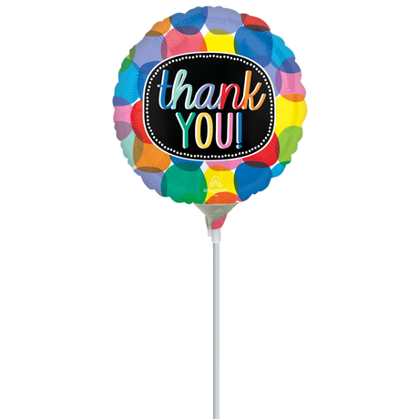 9" Bubbly Thank You Balloon
