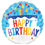 9" Birthday Tiered Cake Balloon