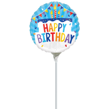 9" Birthday Tiered Cake Balloon