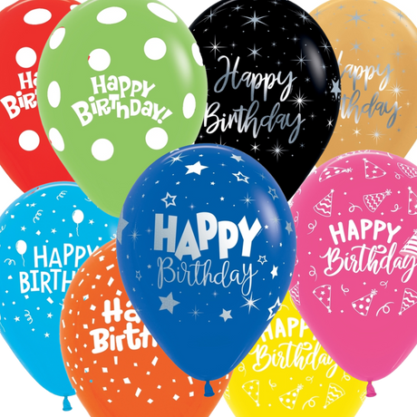 11" Printed Latex Balloon with Helium