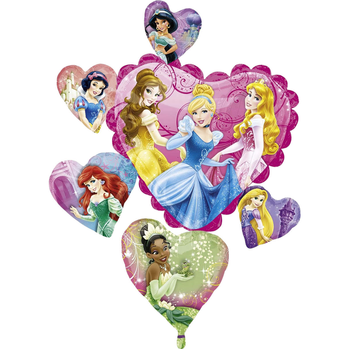 Disney Princess Heart Multi Balloon