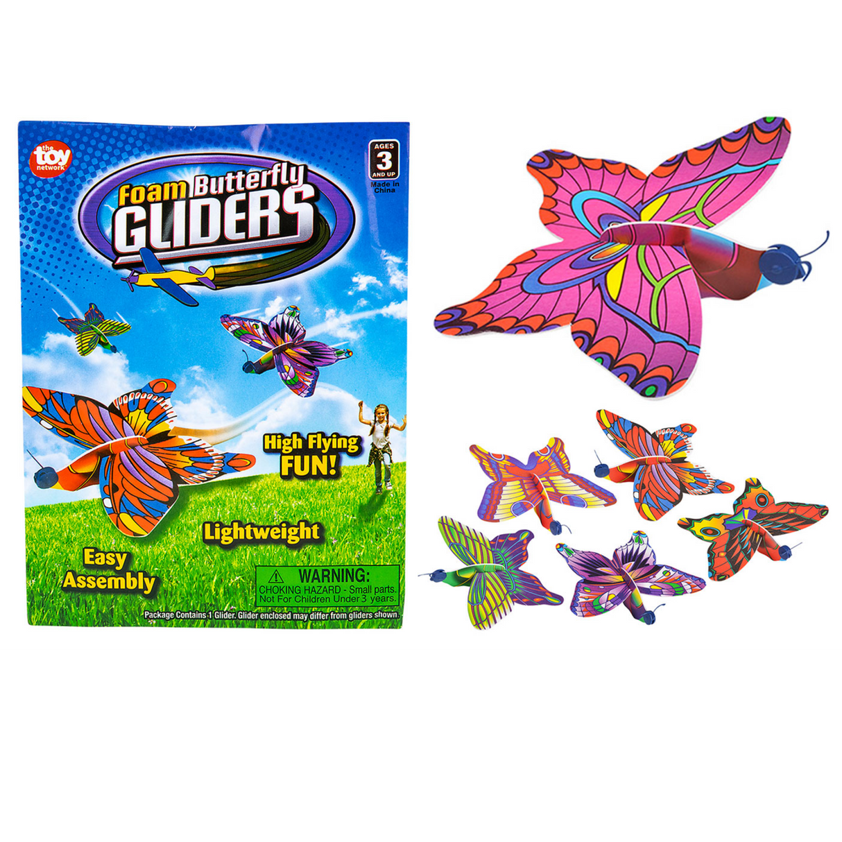7" Foam Butterfly Glider