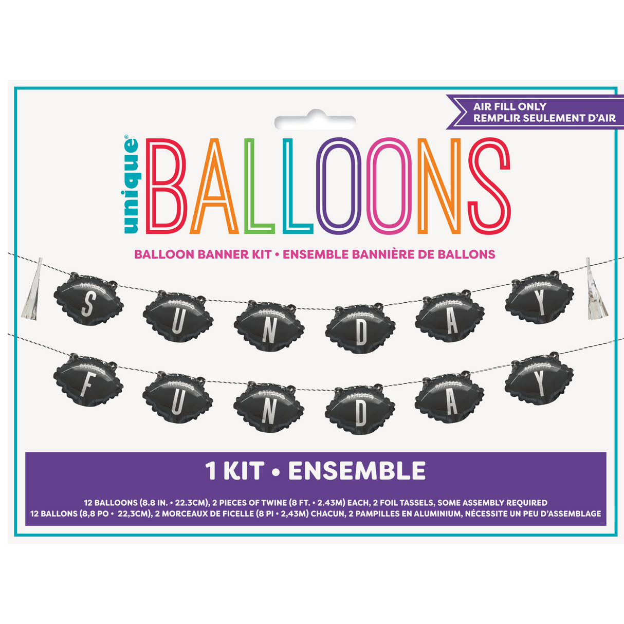 Mini Football Balloon Banner Kit