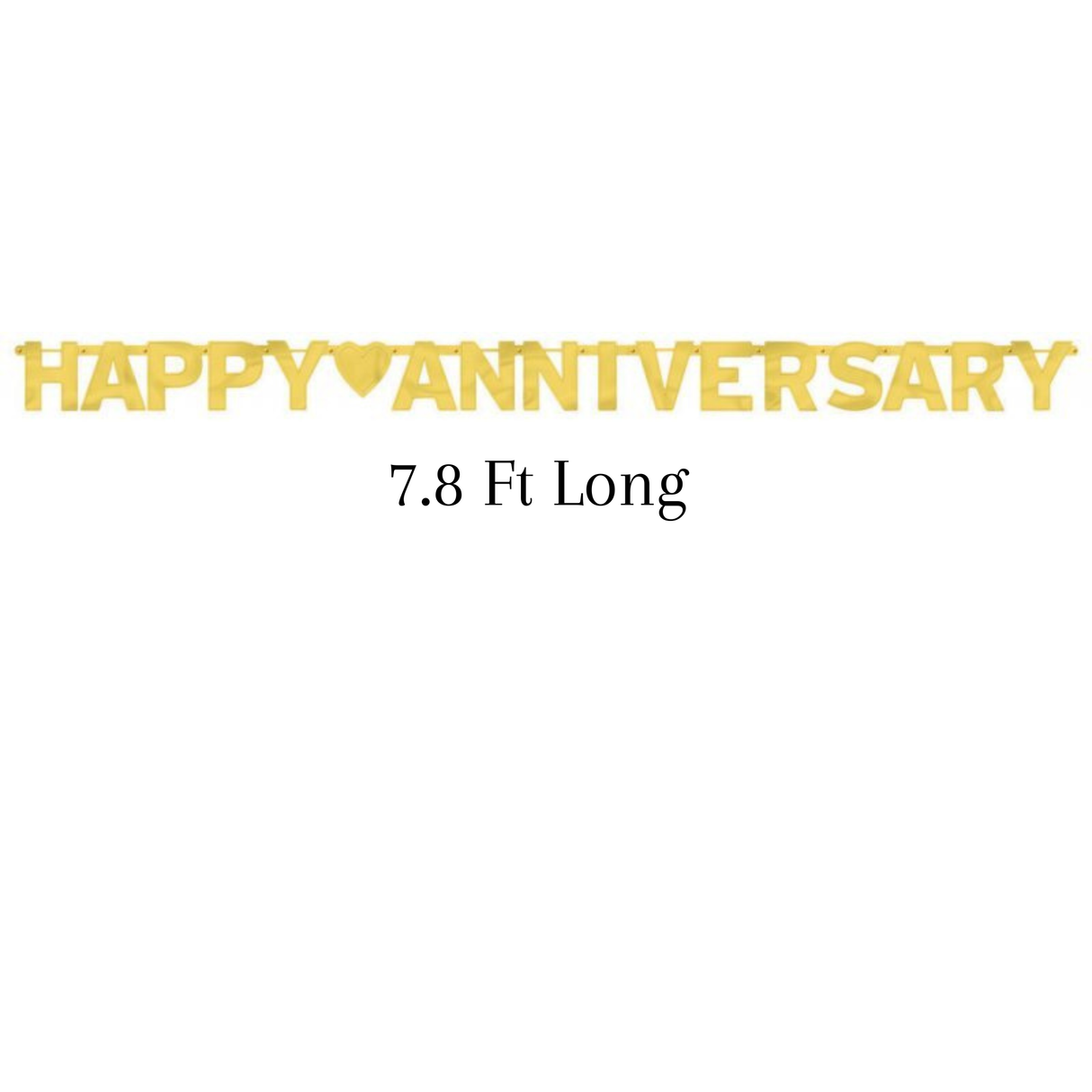 Gold Anniversary Letter Banner